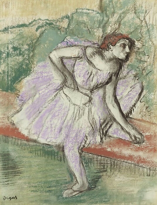 Paintings from Sotheby’s auctions – Edgar Degas - The Dancer in Violet, 1895-98 45x60 Canvas