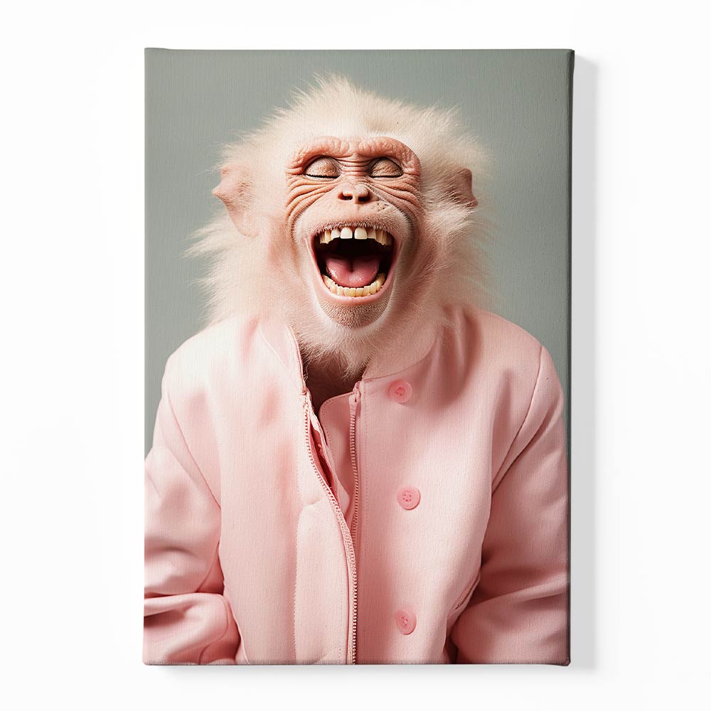 Laughing Monkey Canvas acrylic canvas Frames