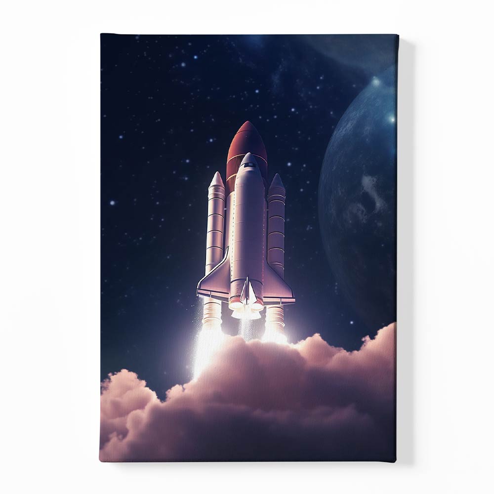 Flying Rocket Canvas acrylic canvas Frames