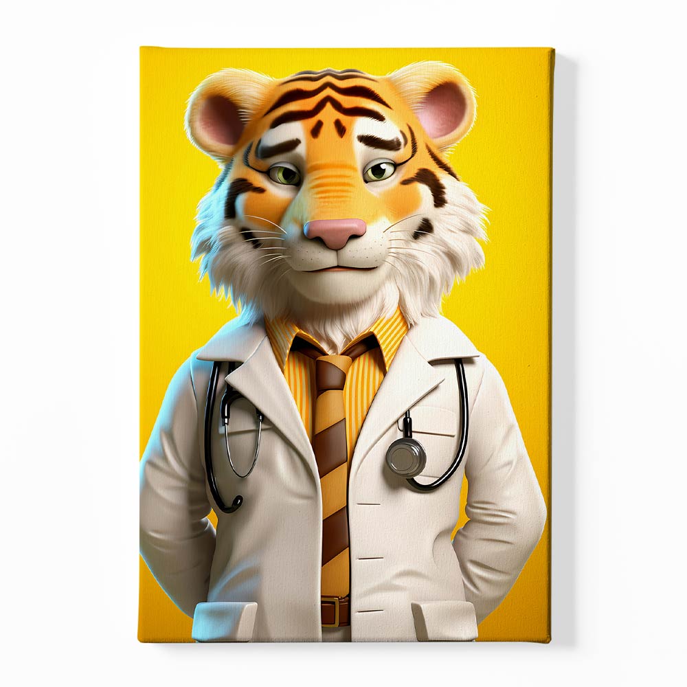 Doctor - Tiger Canvas acrylic canvas Frames