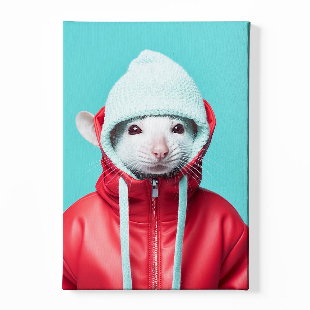 Rat Wearing Canvas acrylic canvas Frames