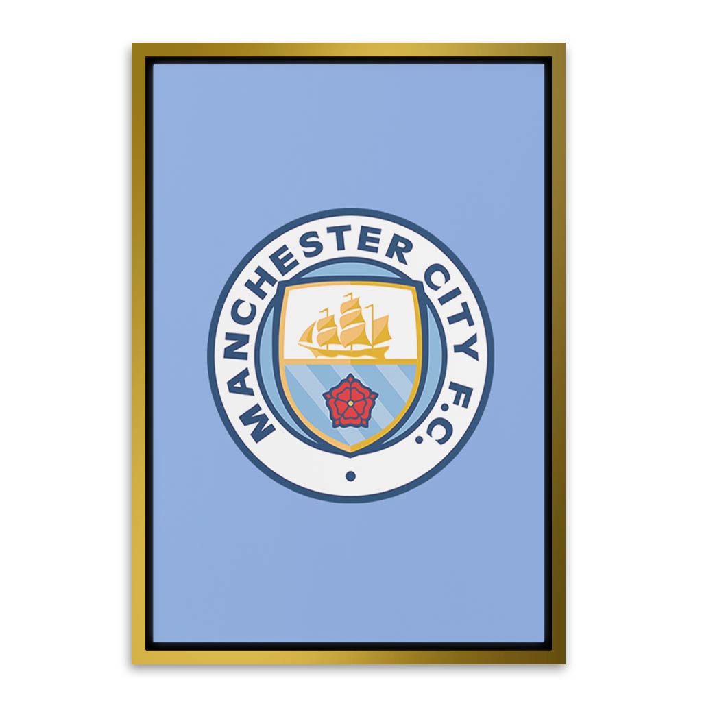 Manchester City Gold Canvas frame acrylic canvas Frames