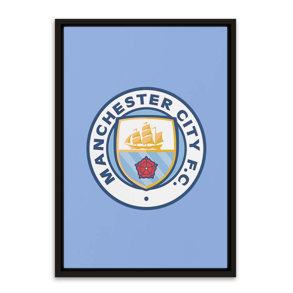 Manchester City Black Canvas frame acrylic canvas Frames