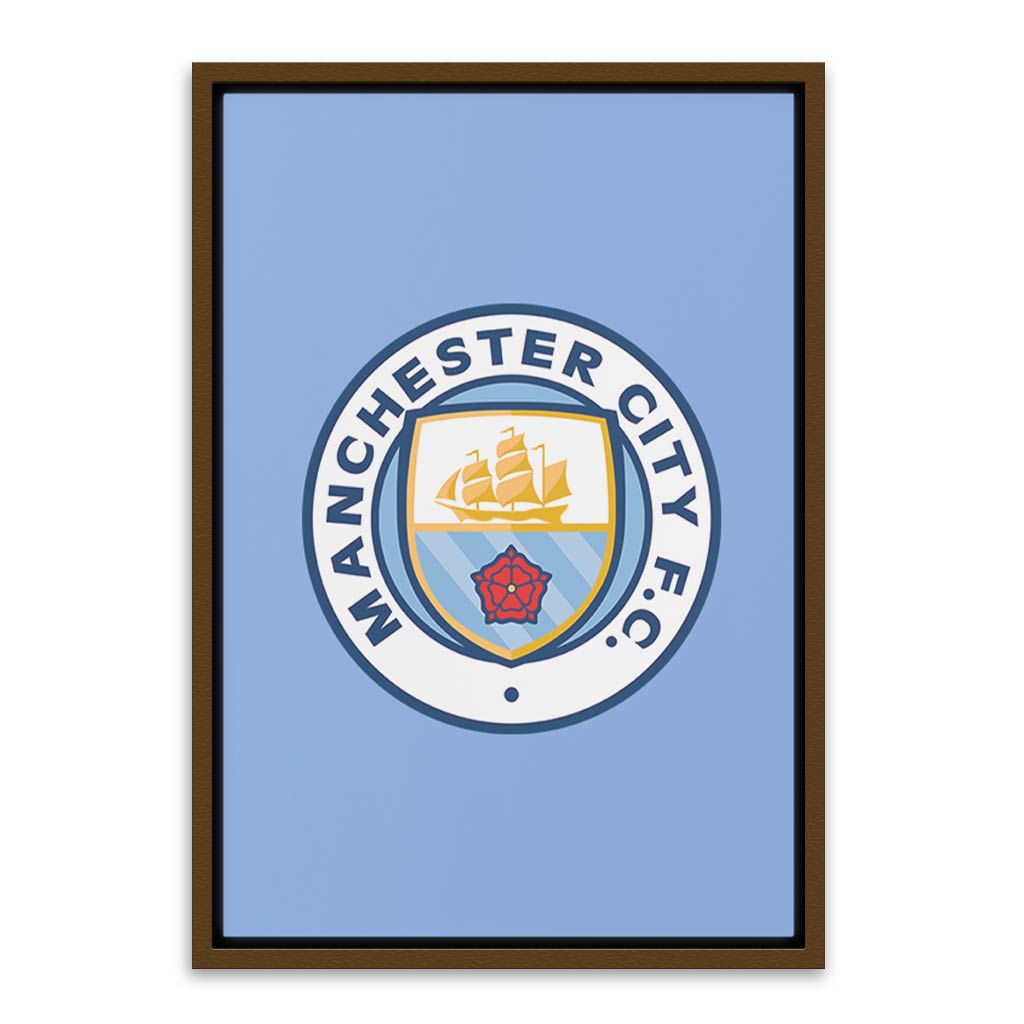 Manchester City Brown Canvas frame acrylic canvas Frames