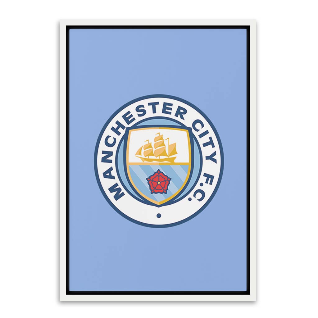 Manchester City White Canvas frame acrylic canvas Frames