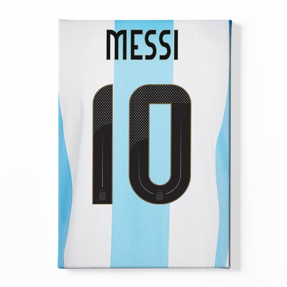 Messi T shirt Canvas acrylic canvas Frames