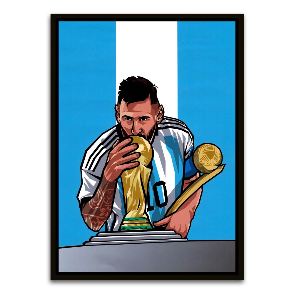 Messi Black Canvas frame acrylic canvas Frames