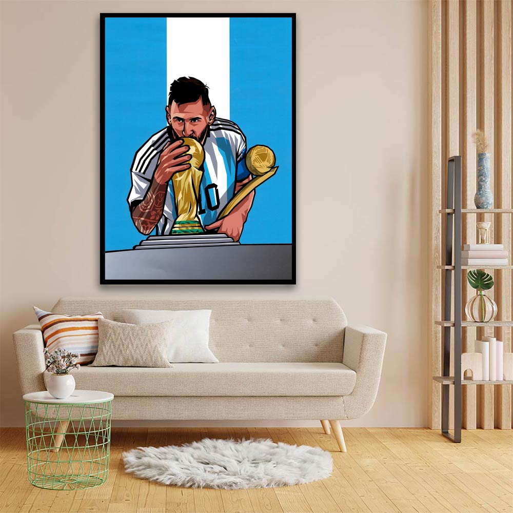 Messi acrylic canvas Frames