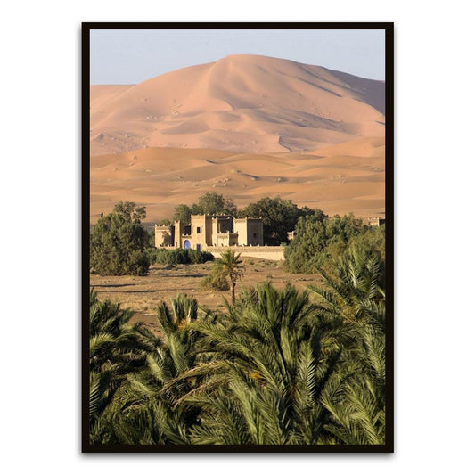 Morrocco 1 Black Printed frame acrylic canvas Frames