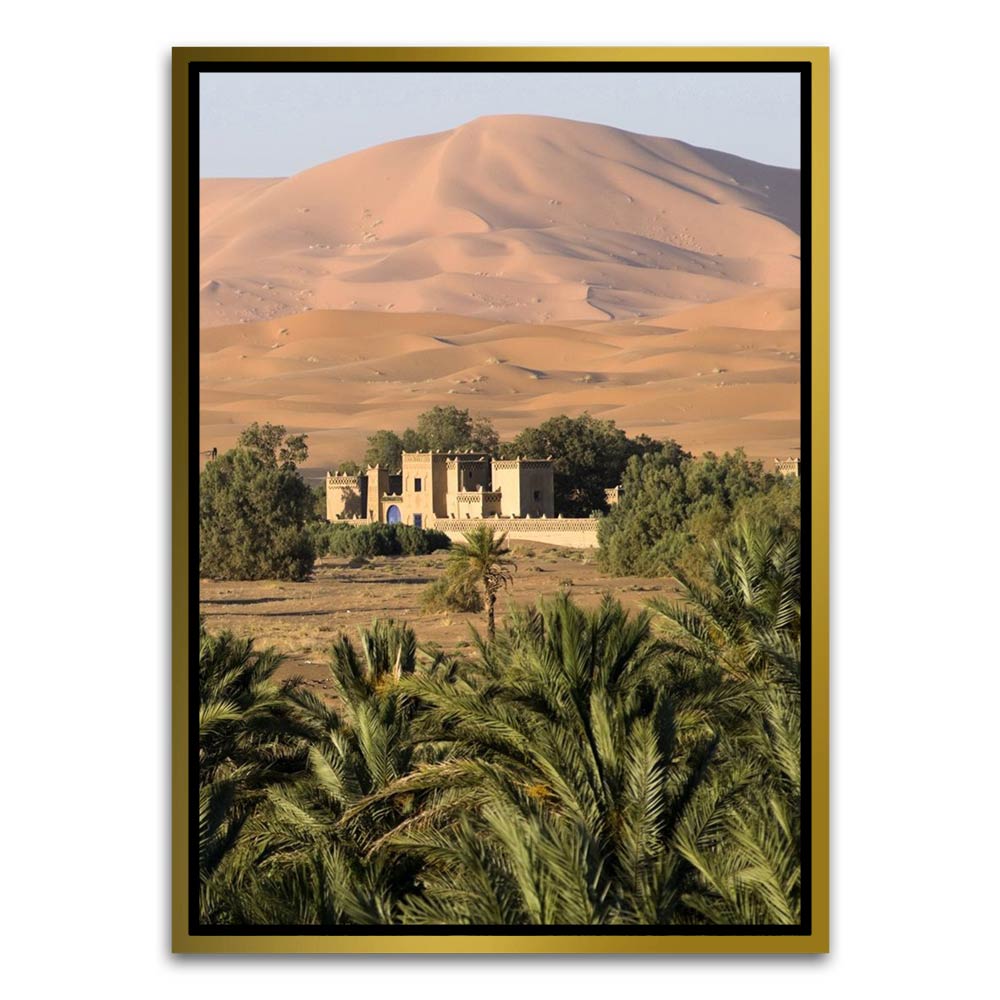 Morrocco 1 Gold Canvas frame acrylic canvas Frames