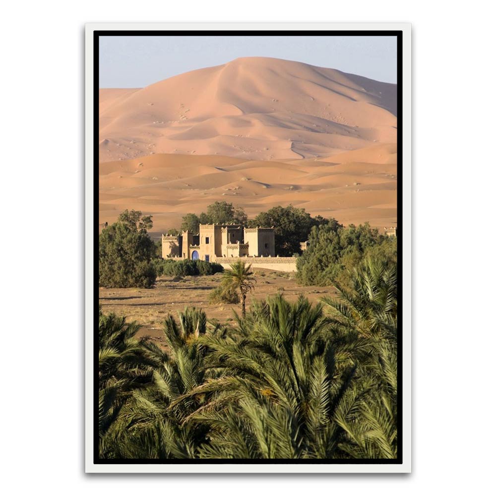 Morrocco 1 White Canvas frame acrylic canvas Frames