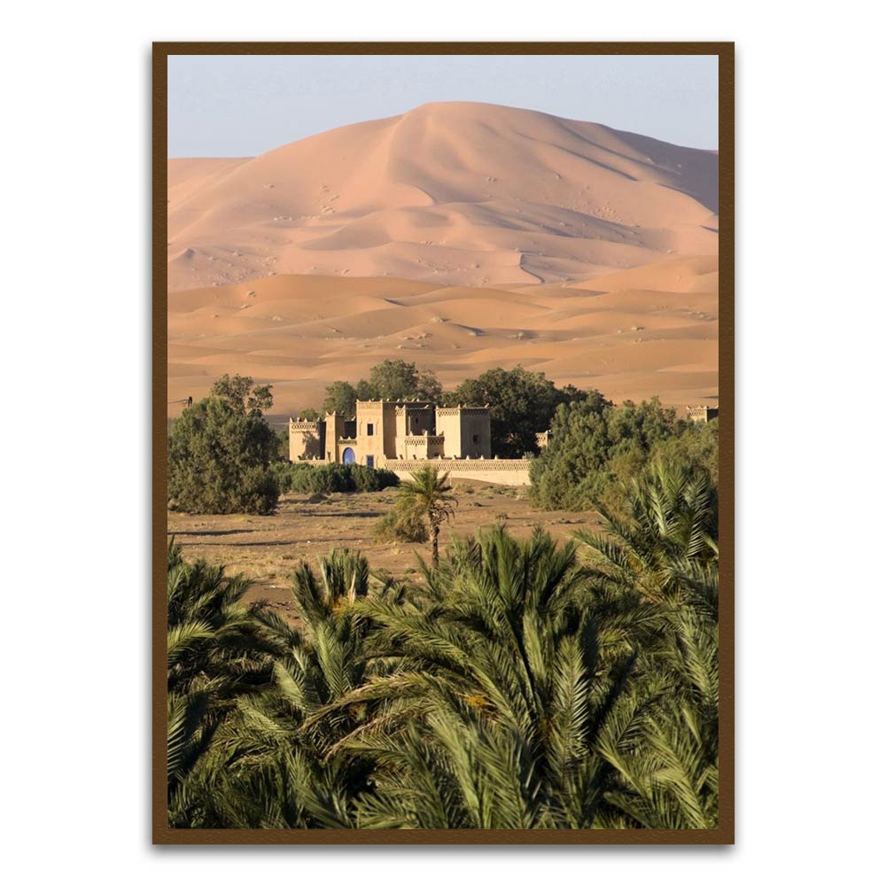 Morrocco 1 Brown Printed frame acrylic canvas Frames