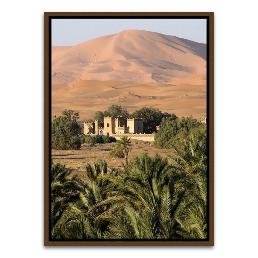 Morrocco 1 Brown Canvas frame acrylic canvas Frames