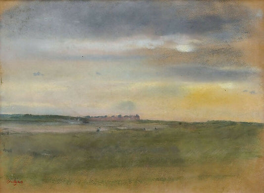 Paintings from Sotheby's auctions – Edgar Degas - Landscape, the Sunset, 1869 50X40 Canvas