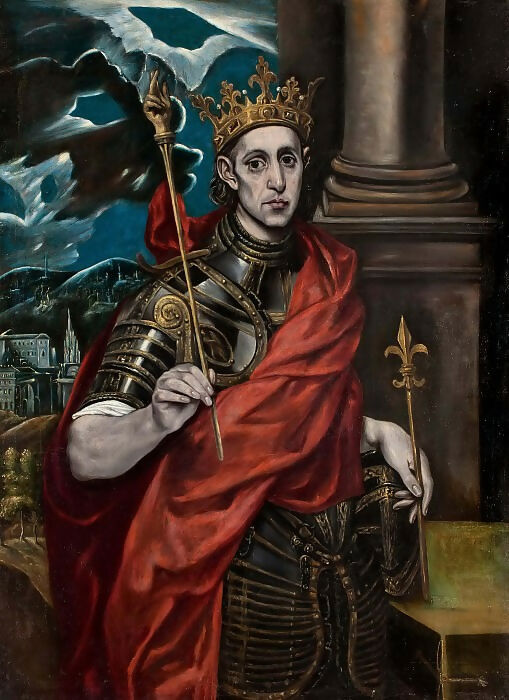 El Greco - Saint Louis of Frances 140x187 Canvas