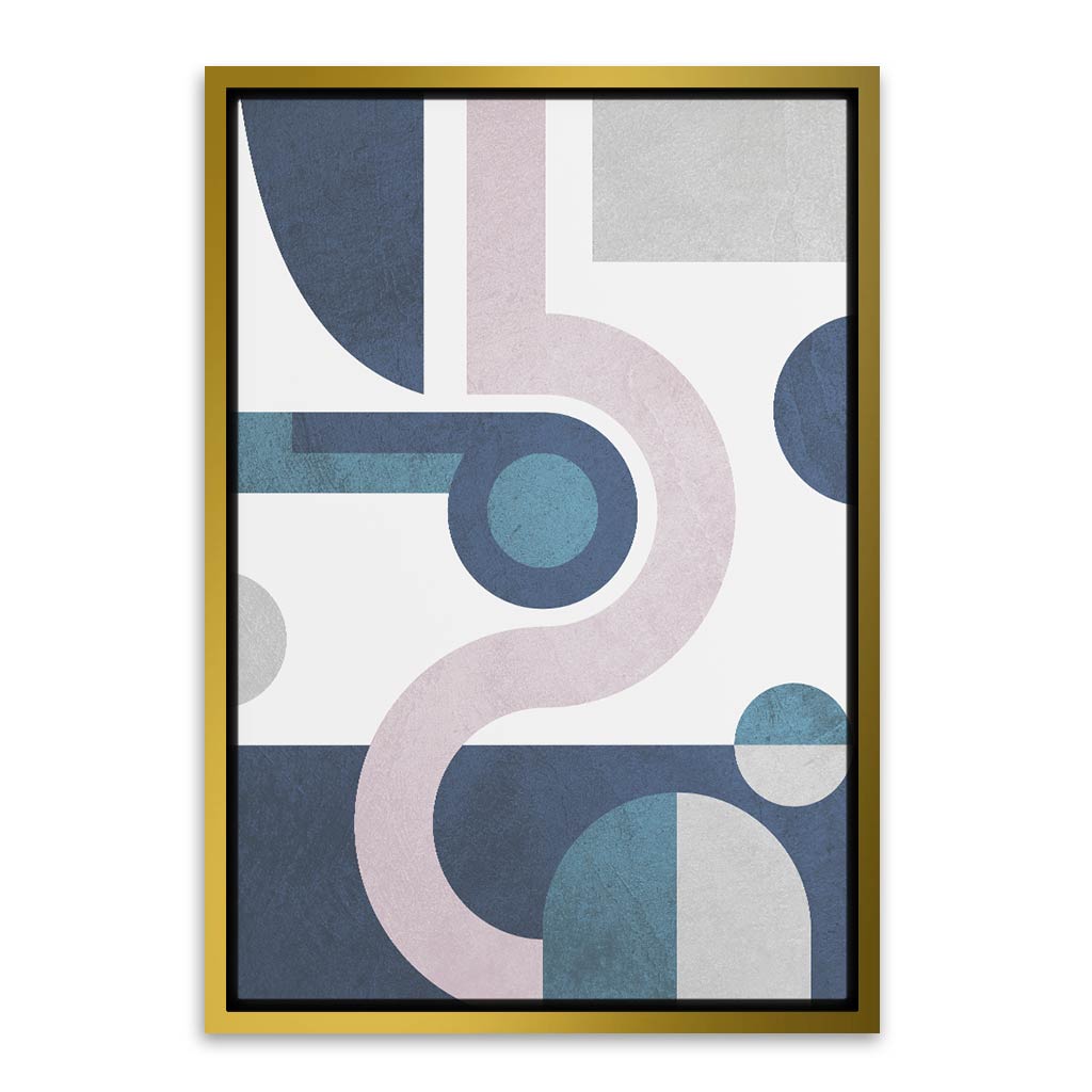 Geo matric Abstract Art Gold Canvas frame acrylic canvas Frames