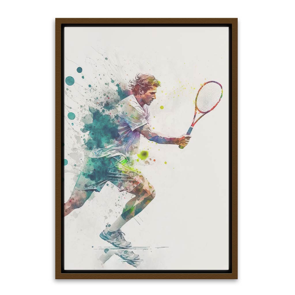 Badminton Art Brown Canvas frame acrylic canvas Frames