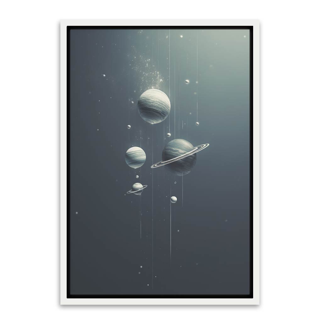 Planet White Canvas frame acrylic canvas Frames