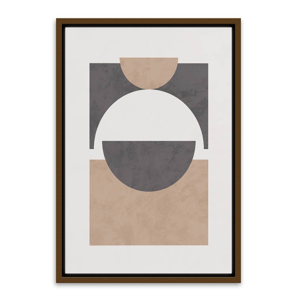 Geometric Modern abstract Brown Canvas frame acrylic canvas Frames