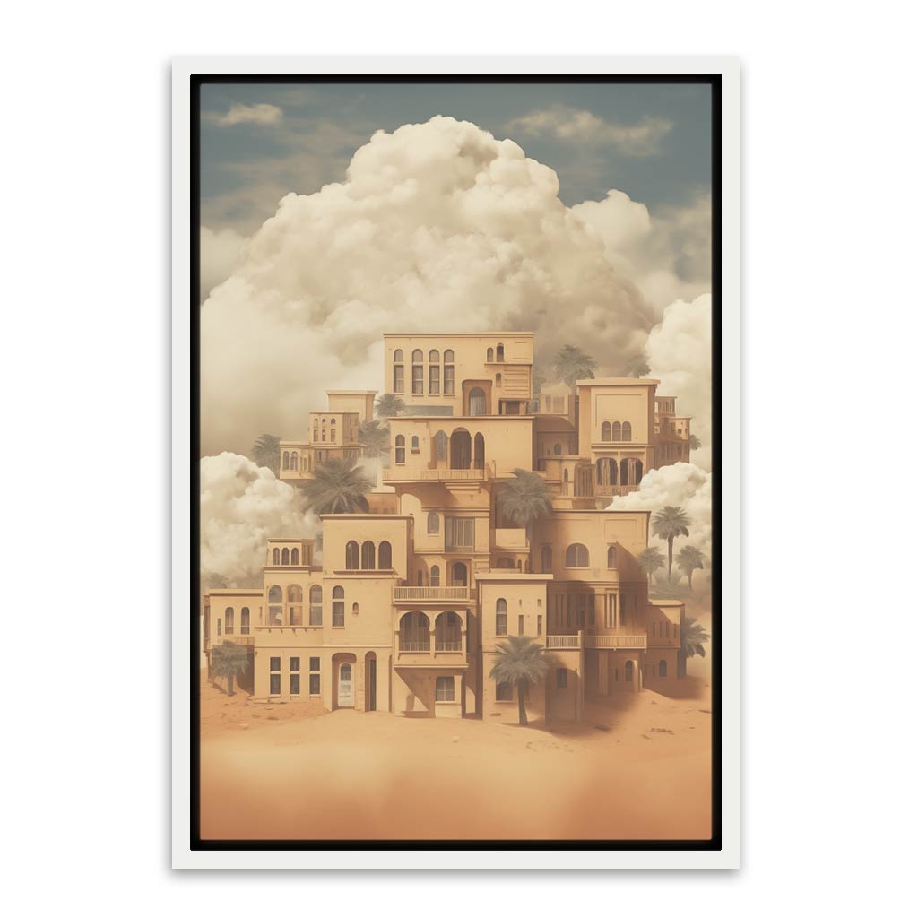 Desert Palace White Canvas frame acrylic canvas Frames