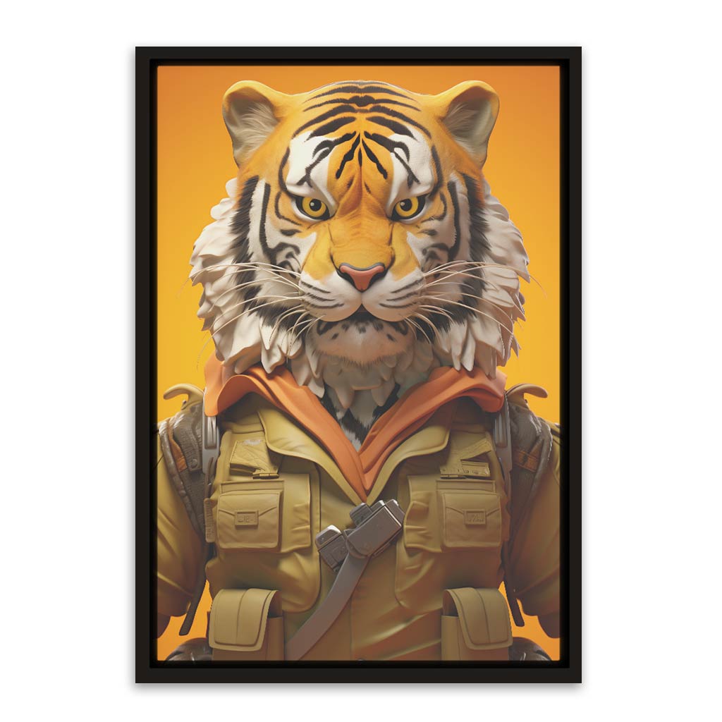 Tiger Black Canvas frame acrylic canvas Frames