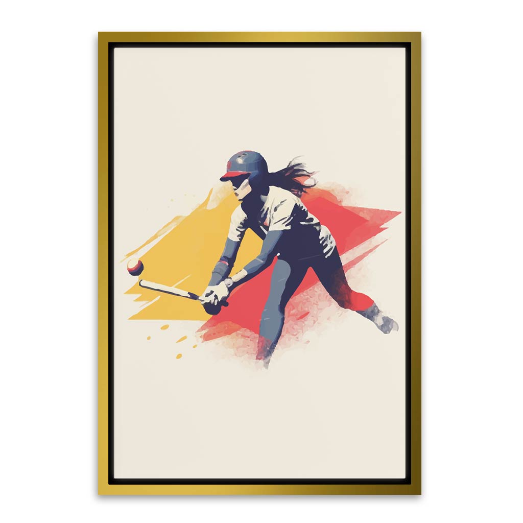 Base Ball Gold Canvas frame acrylic canvas Frames