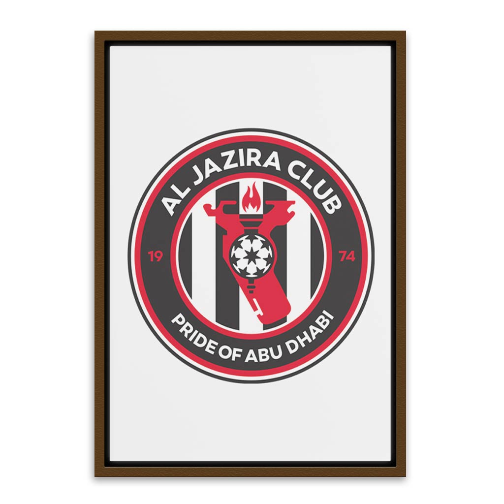 Al Jazeera Club Brown Canvas frame acrylic canvas Frames