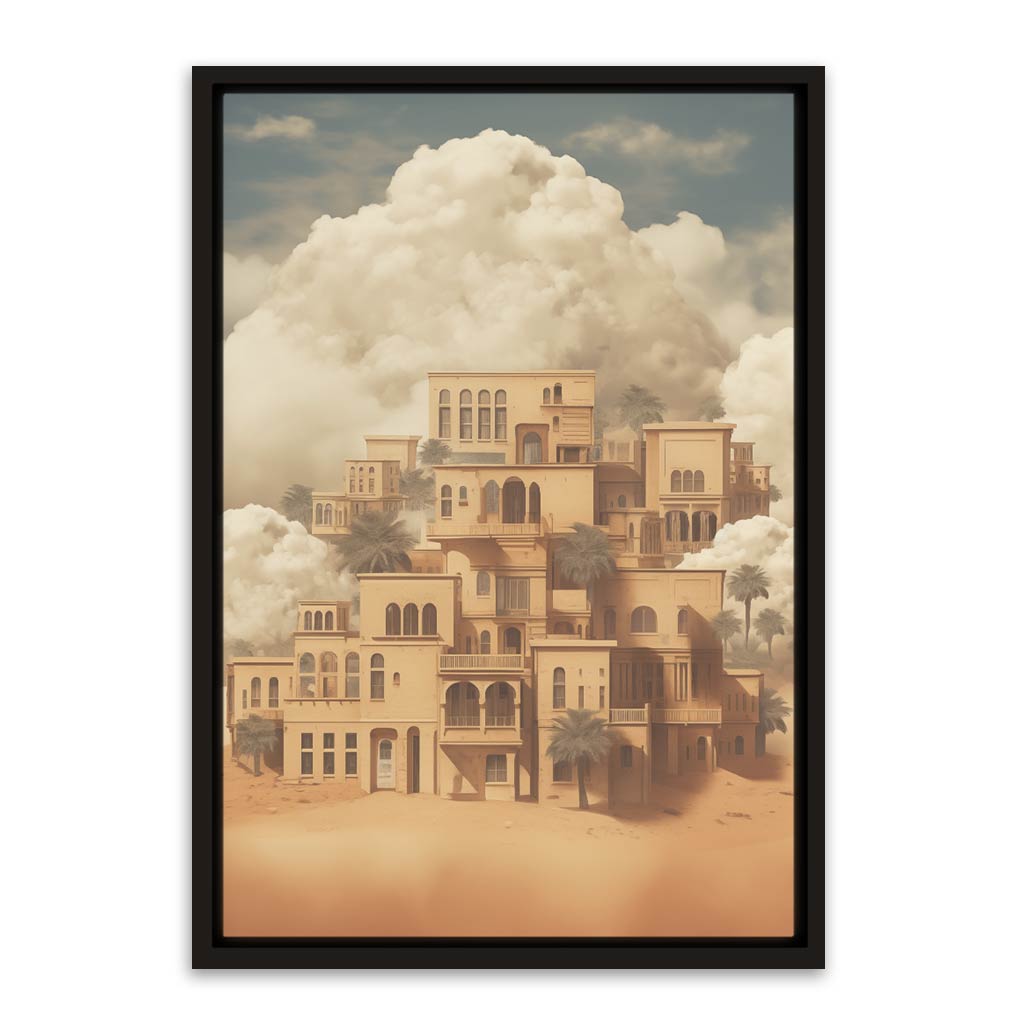 Desert Palace Black Canvas frame acrylic canvas Frames