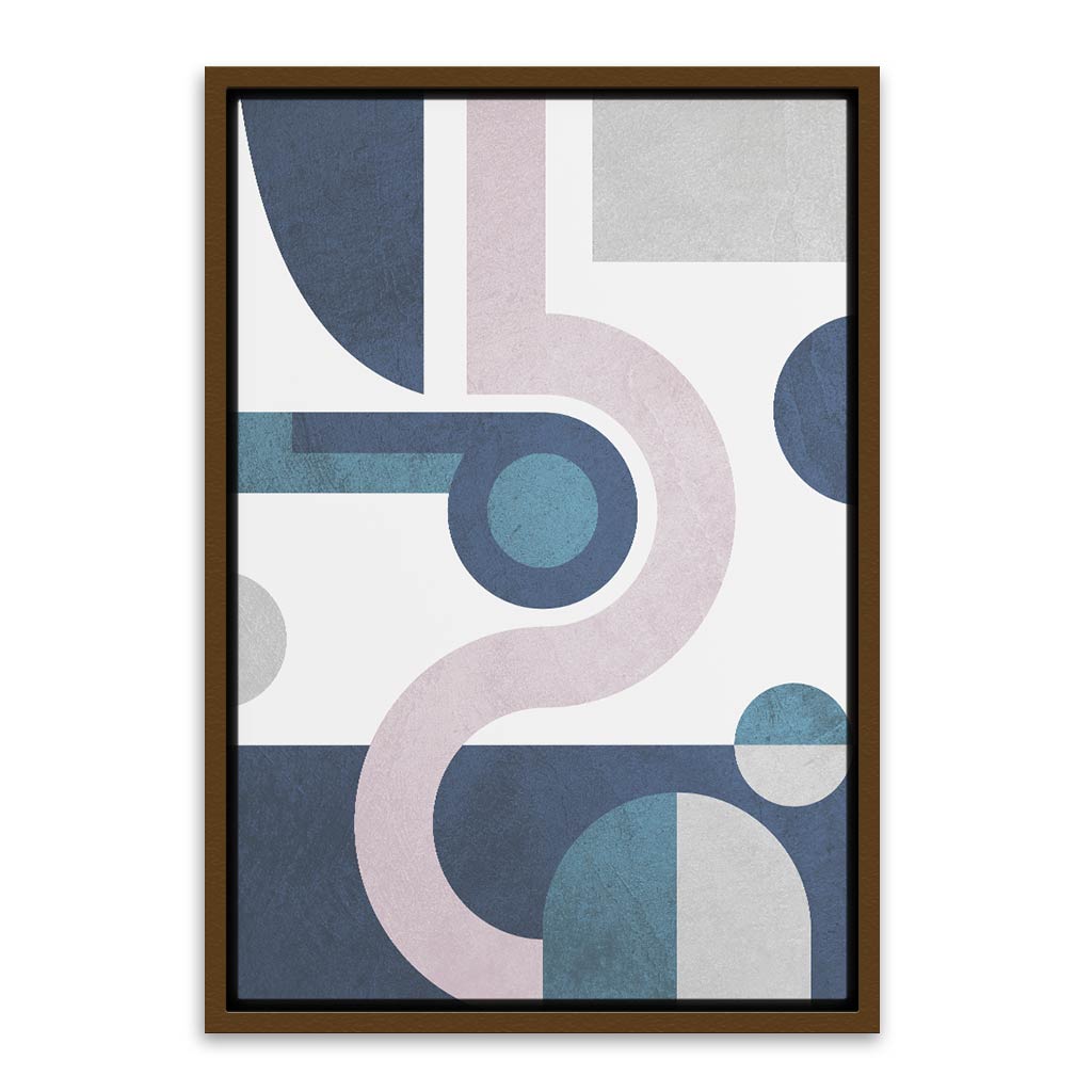 Geo matric Abstract Art Brown Canvas frame acrylic canvas Frames