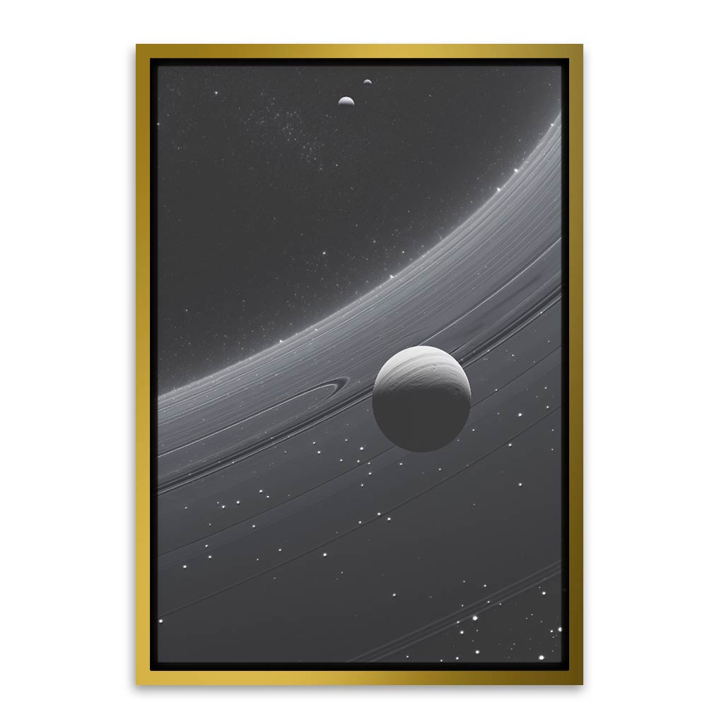 Dark Planet Gold Canvas frame acrylic canvas Frames