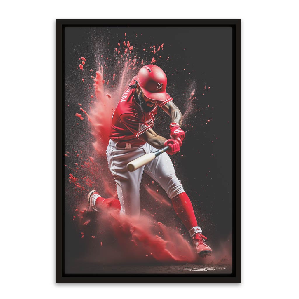 Hitting ball Black Canvas frame acrylic canvas Frames