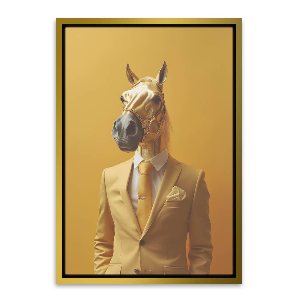 Modern Girraffe Gold Canvas frame acrylic canvas Frames