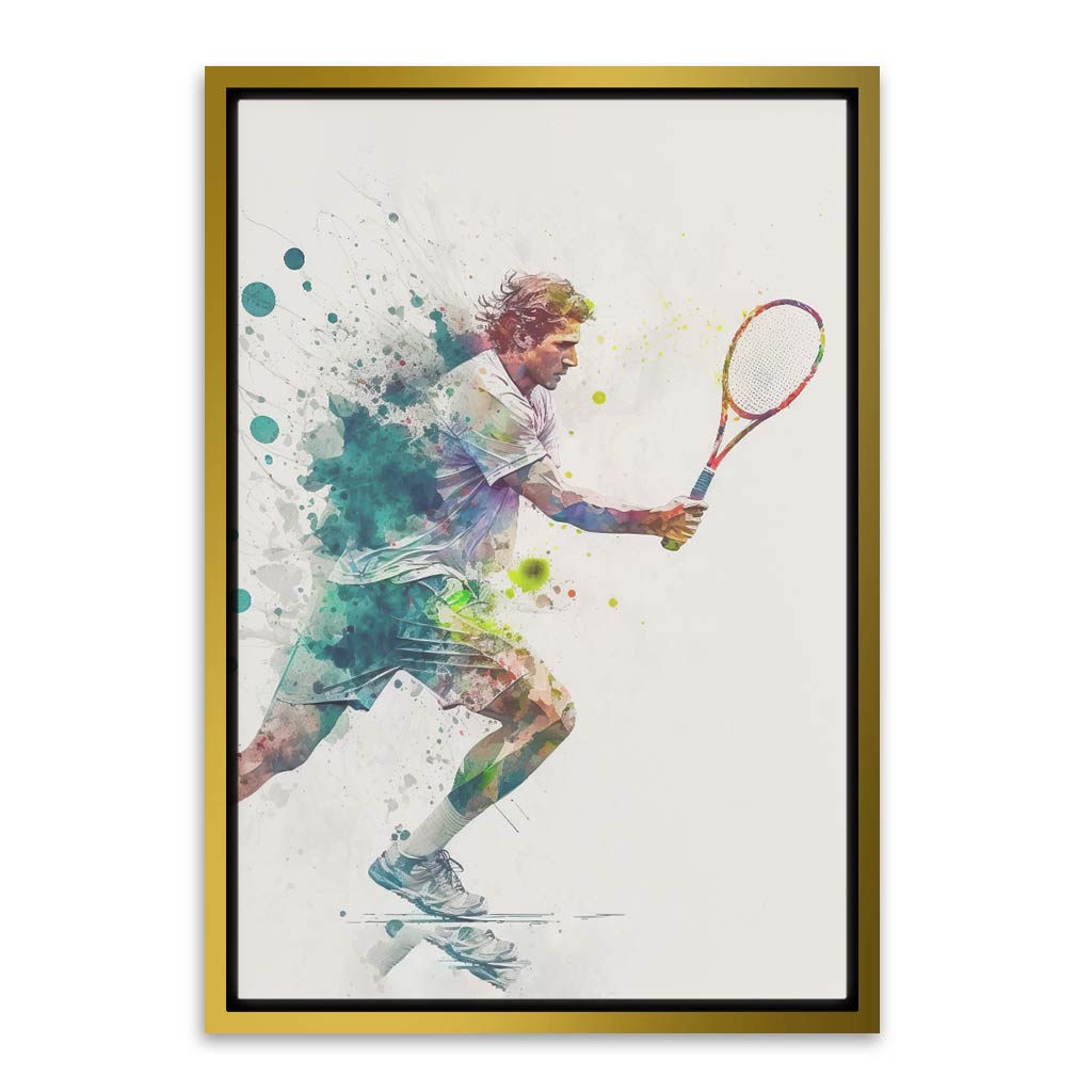 Badminton Art Gold Canvas frame acrylic canvas Frames