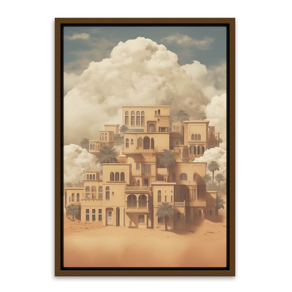 Desert Palace Brown Canvas frame acrylic canvas Frames