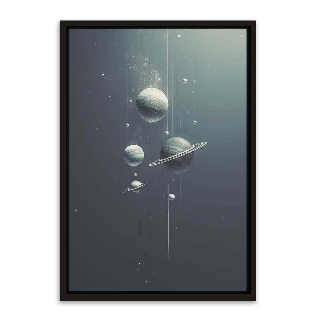 Planet Black Canvas frame acrylic canvas Frames