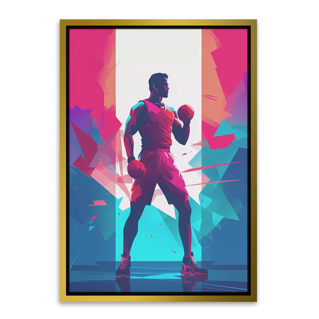 Boxing Gold Canvas frame acrylic canvas Frames