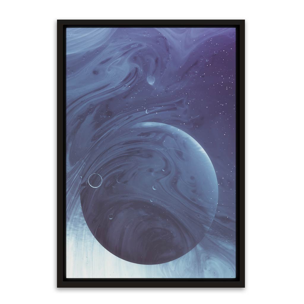 Planet abstract Black Canvas frame acrylic canvas Frames