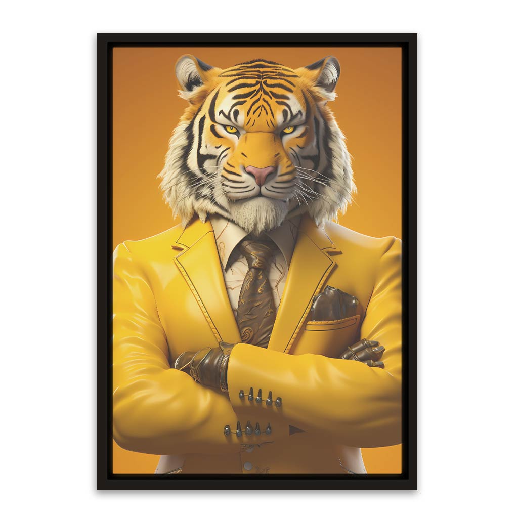 Tiger 1 Black Canvas frame acrylic canvas Frames