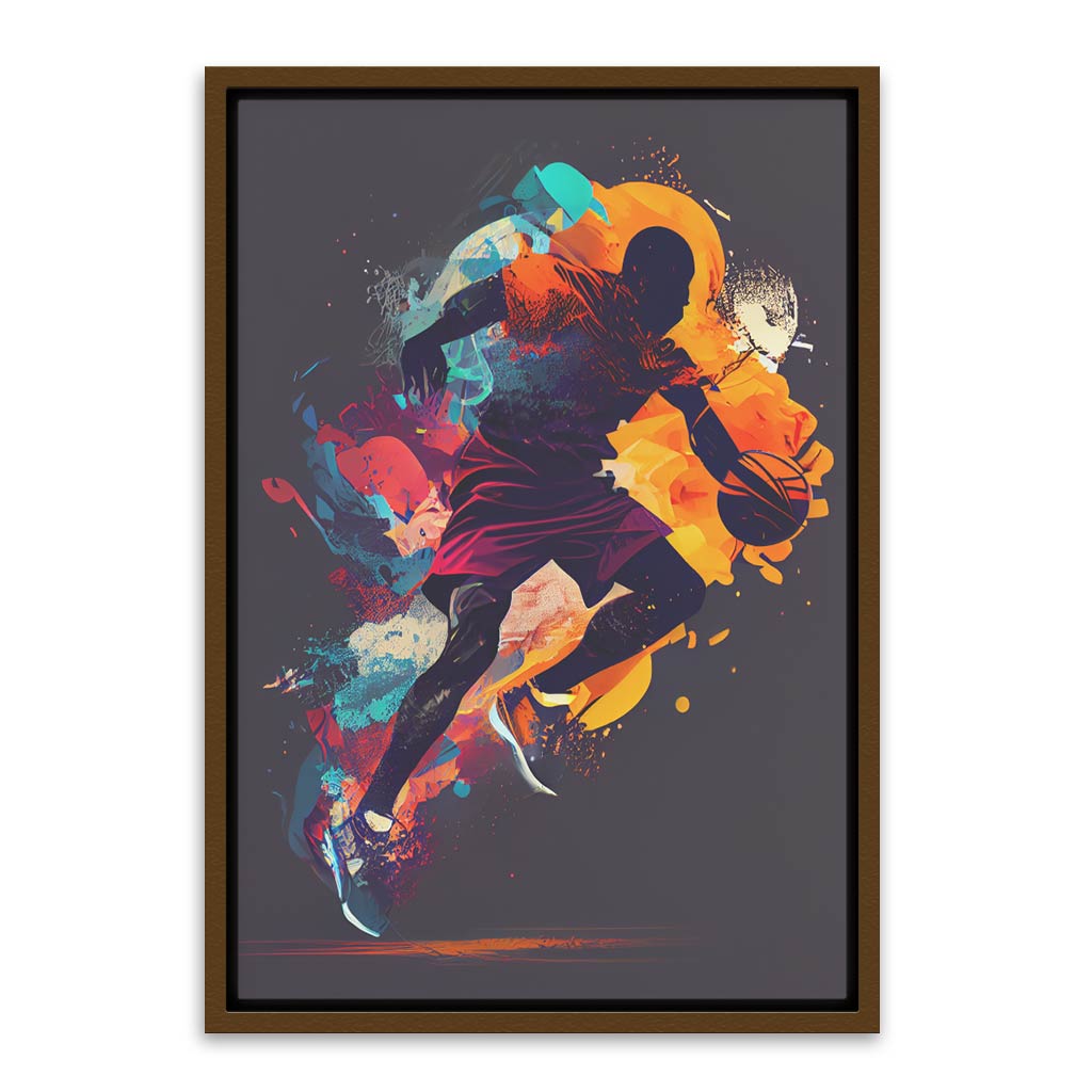 Vibrant Velocity Brown Canvas frame acrylic canvas Frames