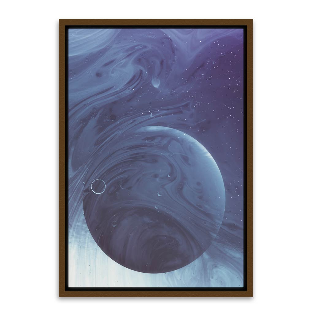 Planet abstract Brown Canvas frame acrylic canvas Frames