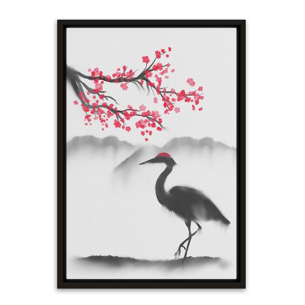 Swan Black Canvas frame acrylic canvas Frames