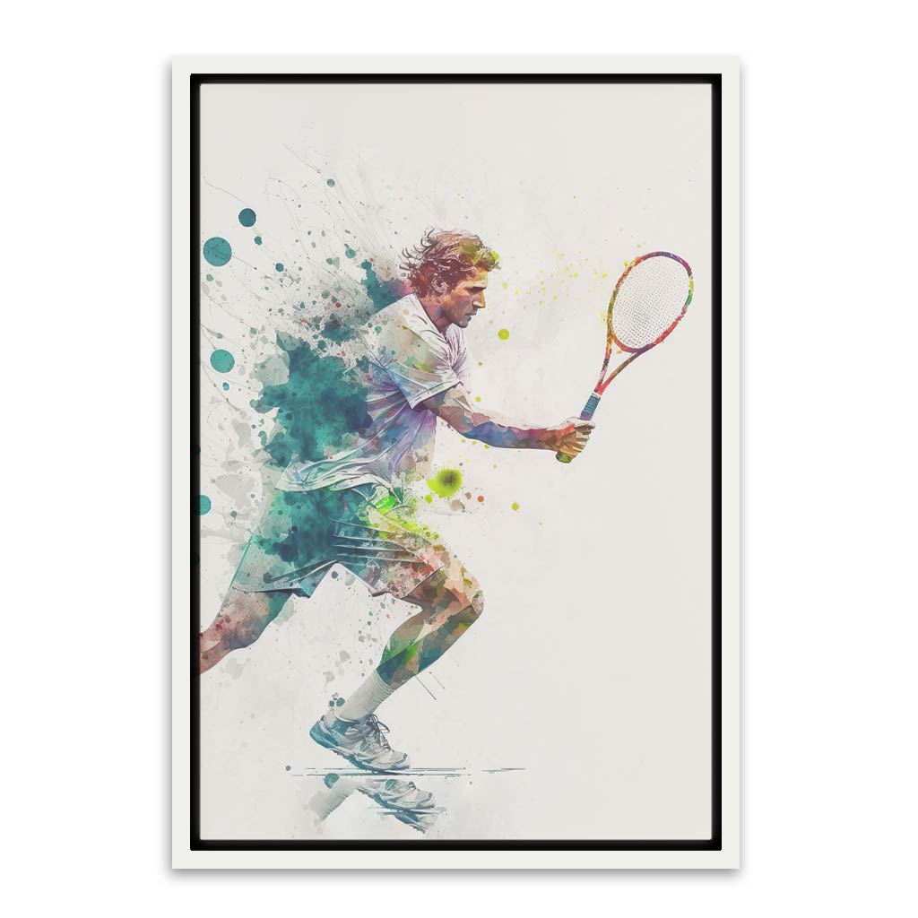 Badminton Art White Canvas frame acrylic canvas Frames