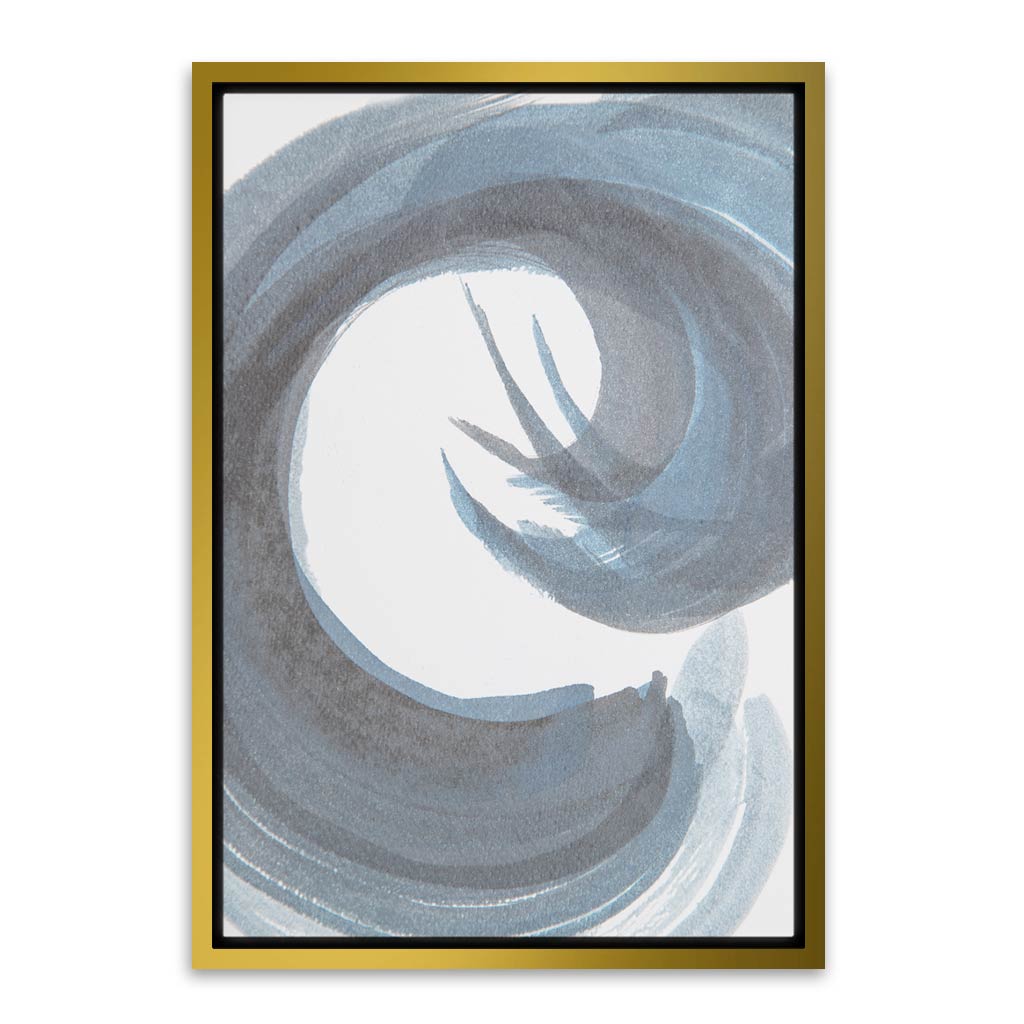 Abstract Wave Wall Art Gold Canvas frame acrylic canvas Frames