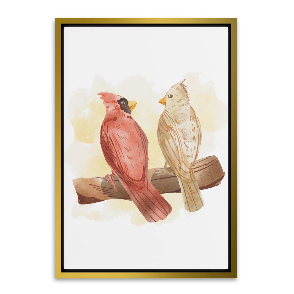 Atlant Bird Wall Art Gold Canvas frame acrylic canvas Frames