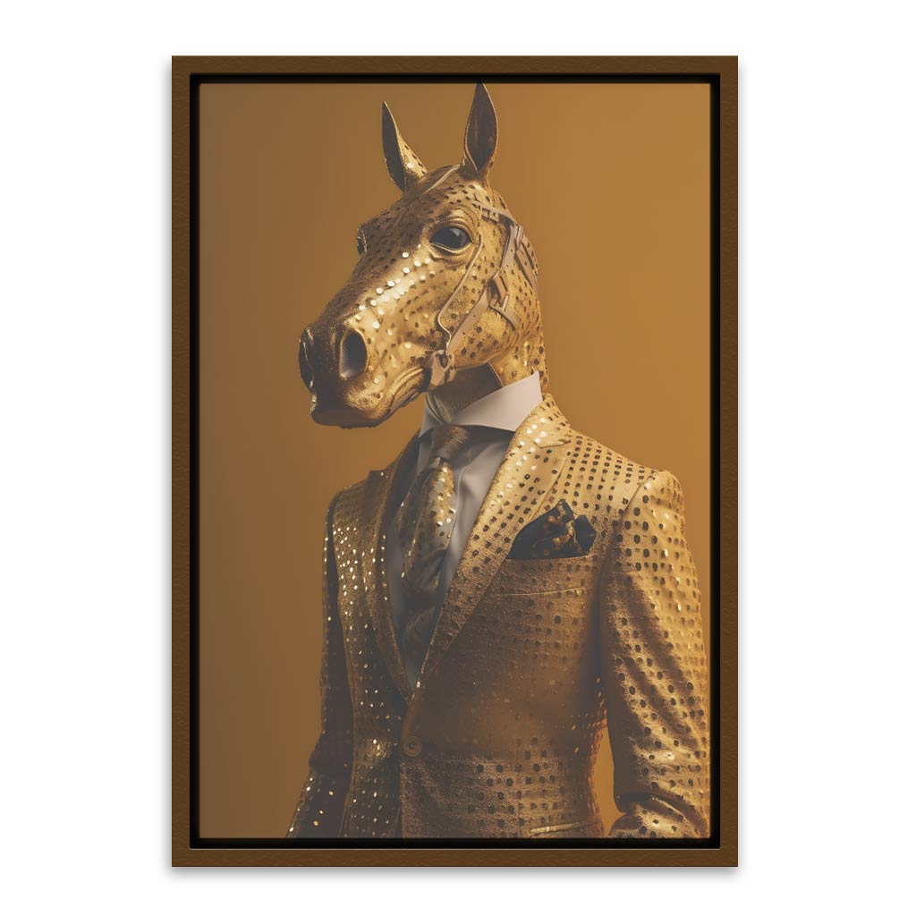 Charming Horse Brown Canvas frame acrylic canvas Frames