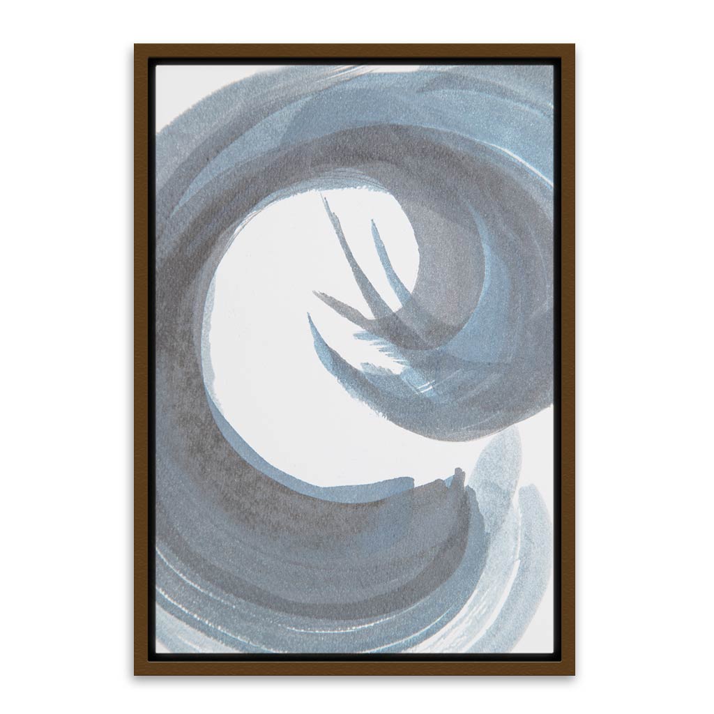 Abstract Wave Wall Art Brown Canvas frame acrylic canvas Frames