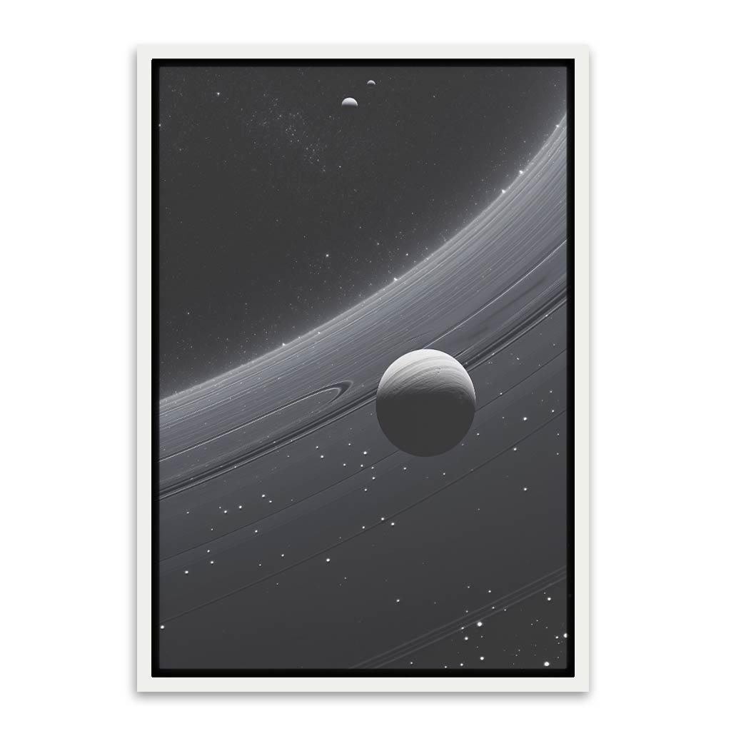 Dark Planet White Canvas frame acrylic canvas Frames