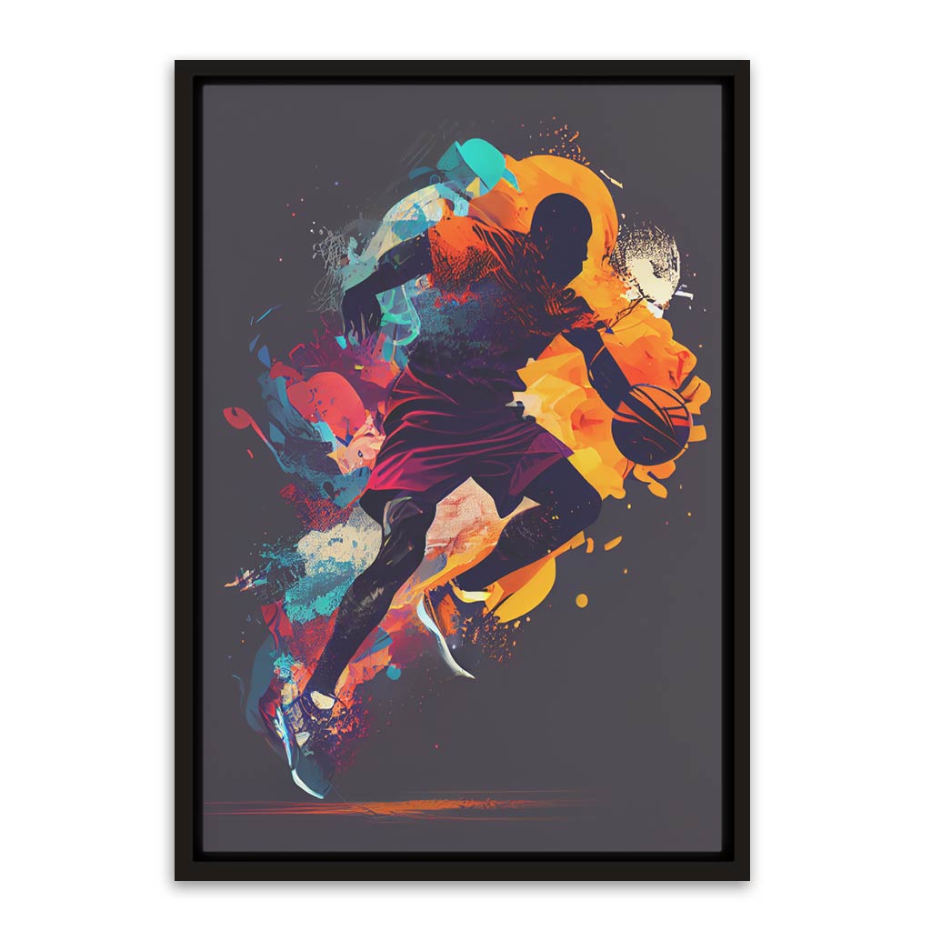 Vibrant Velocity Black Canvas frame acrylic canvas Frames