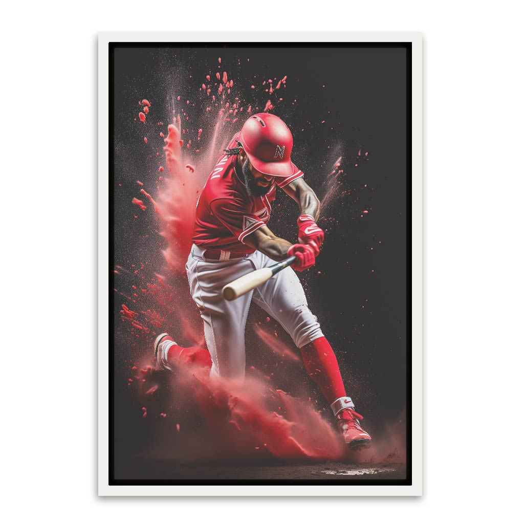 Hitting ball White Canvas frame acrylic canvas Frames