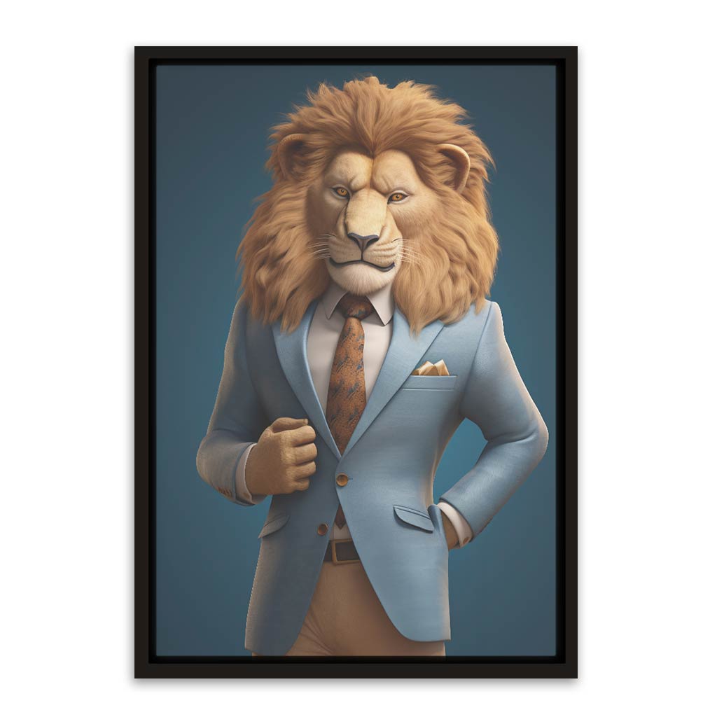 Classic Lion Black Canvas frame acrylic canvas Frames